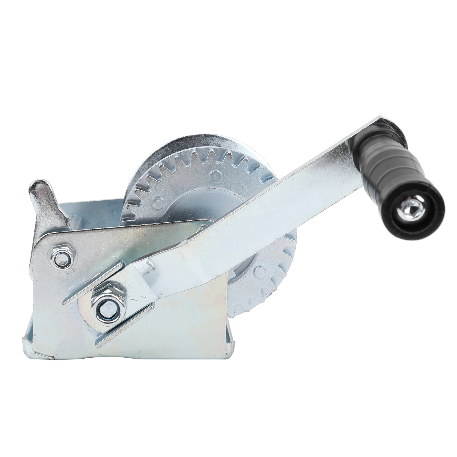 600LBS Metal Trailer Capstan Hand‑cranking Winch Empty Bracket Accessory for Yacht Boat Hand Capstan Hand Winch Trailer Winch