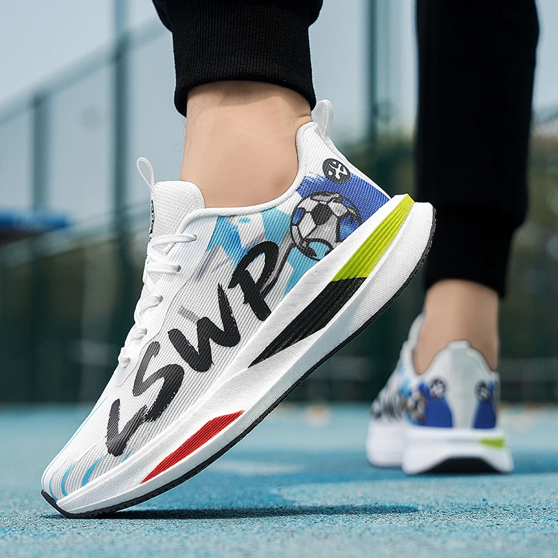 Quality Men Running Sports Shoes Carbon Board Shock-Absorbing HardWearing Comfortable Athletic Speciality Race Marathon Sneakers - view 4