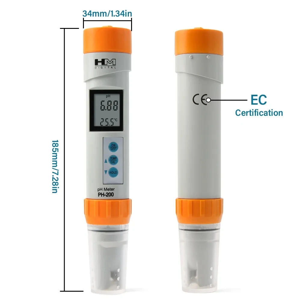 

PH-200hm PH-200 Waterproof PH Meter pH Water Quality Pen Tester with Automatic Calibration Function