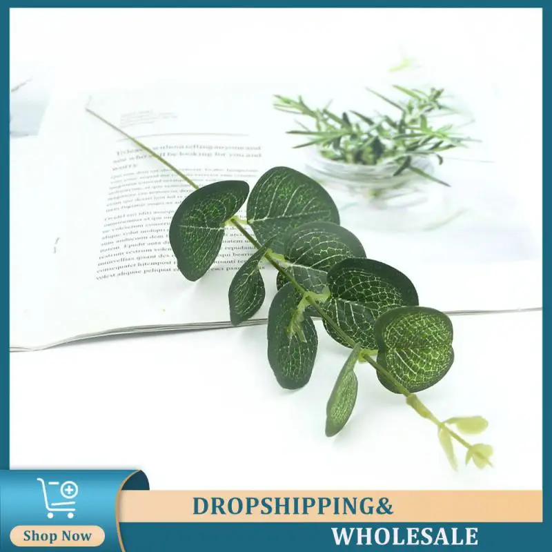 Silk Eucalyptus Leaves Look Natural Fake Plant Exquisite Home Garden Decoration Wedding Decorations Fashion Trend Family Garden