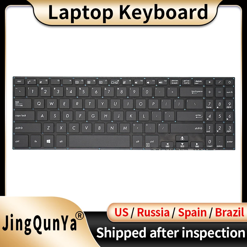 

US/SP/Spanish/RU/Russian/Brazil Laptop Keyboard For ASUS YX560UD K560U R560L F560U A560 F560L D560Y X560U YX560U Replacement