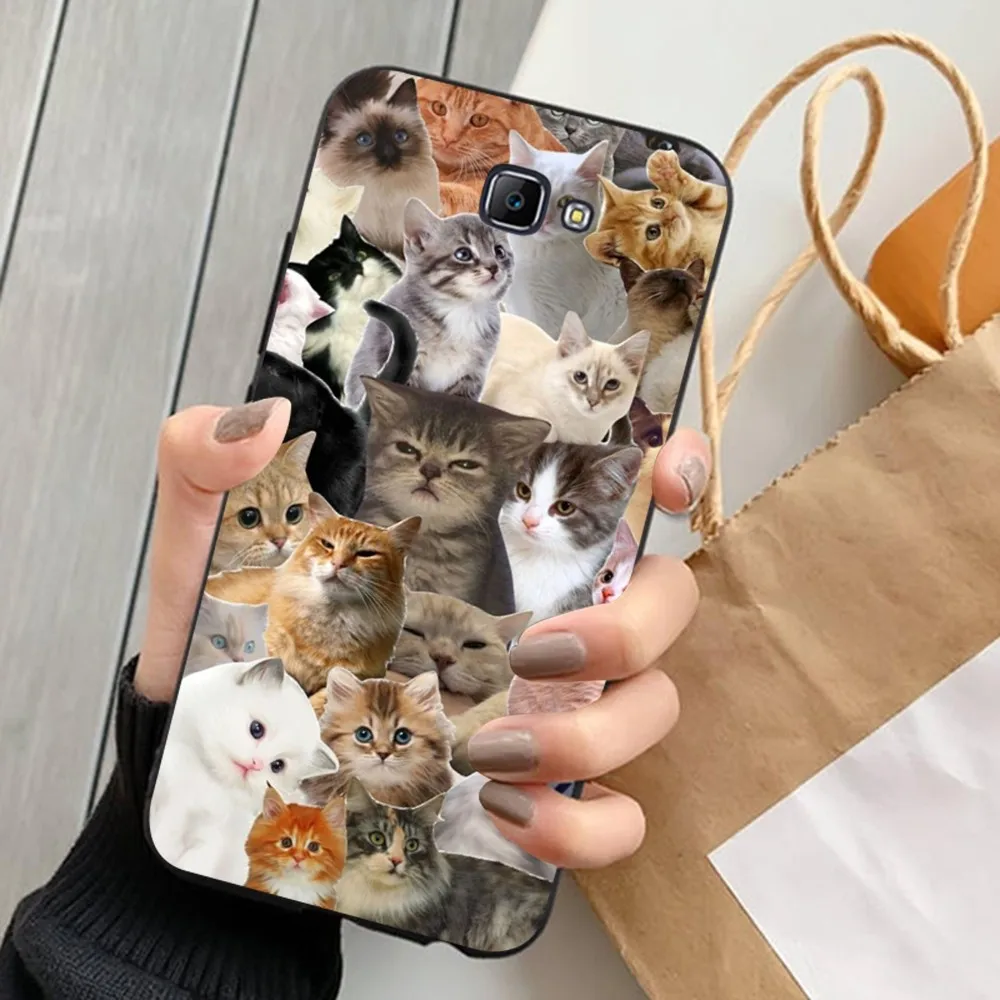 Crying Cat Memes Phone Case For Samsung J 7 plus 7core J7 neo J6 plus prime J6 J4 J5 Mobile Cover