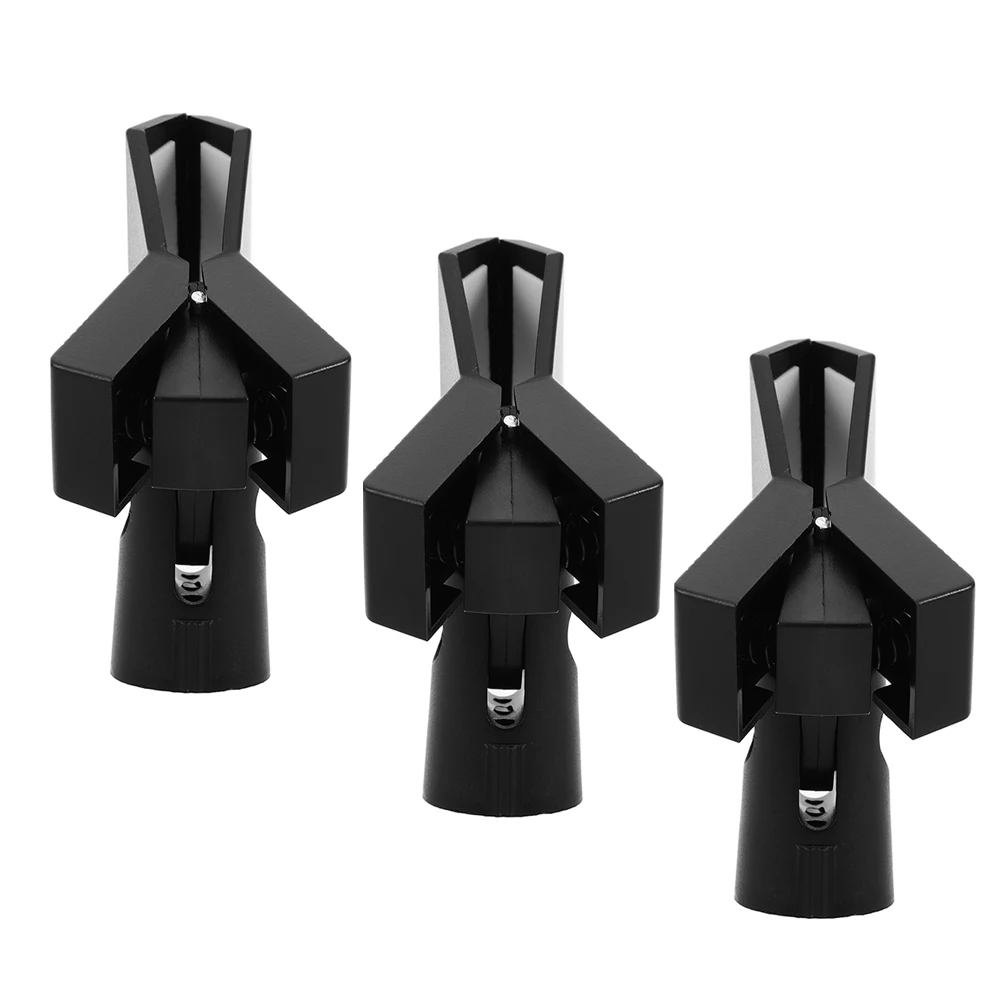 3 قطعة مشبك ميكروفون عالمي قابل للتعديل حامل ميكروفون لحامل الميكروفون 5/8 "إلى 3/8" محول المسمار سطح المكتب المشبك للبث المباشر #6