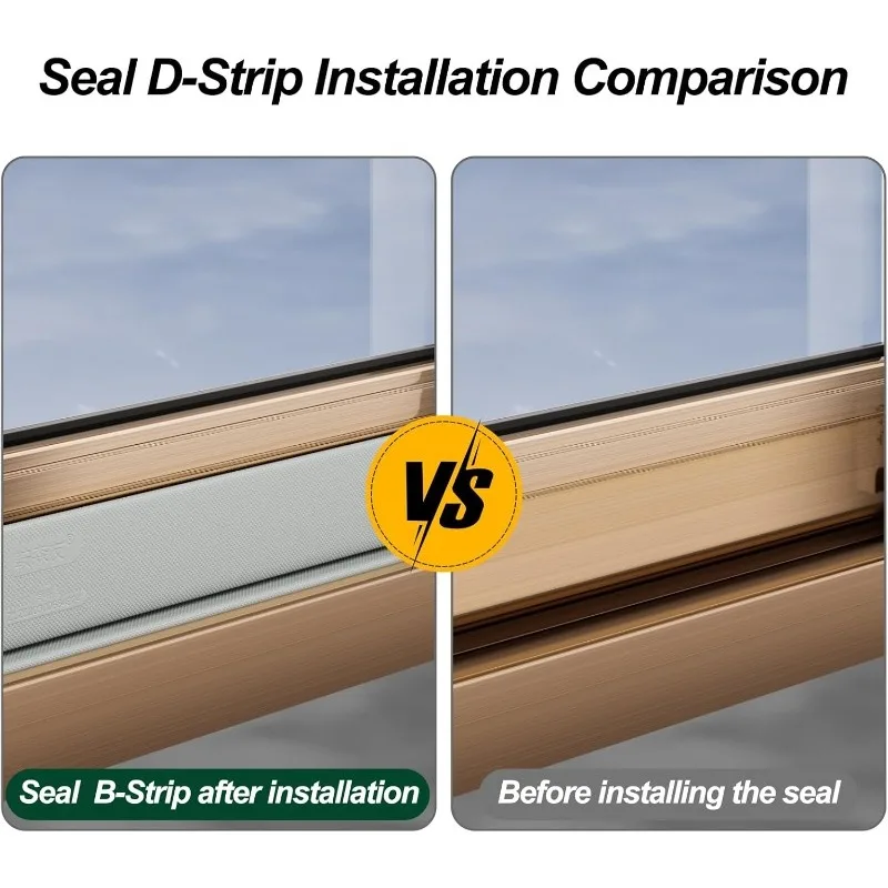 مجموعة أدوات تجريد السير الوقائي ذاتية اللصق للنافذة، مقاومة للرياح والغبار لشرائط عزل المنزل من الفينيل #6