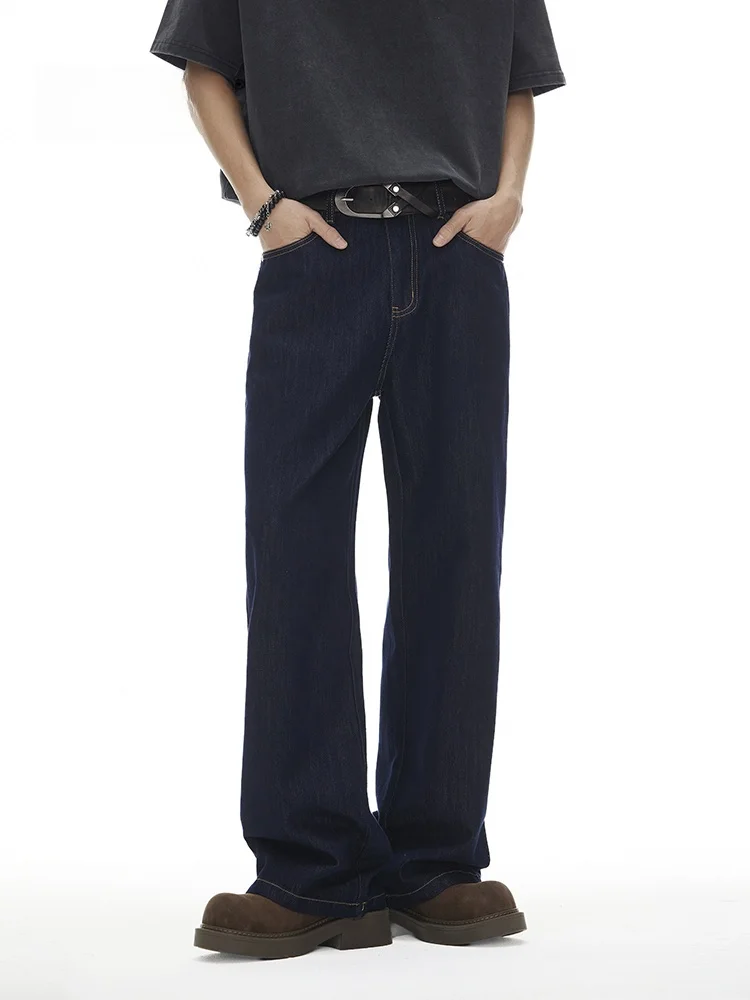 

Мужские джинсы MMOPTOP в американском ретро-стиле, летние, тонкие, свободного прямого кроя, дышащие, повседневные брюки с прямыми штанинами