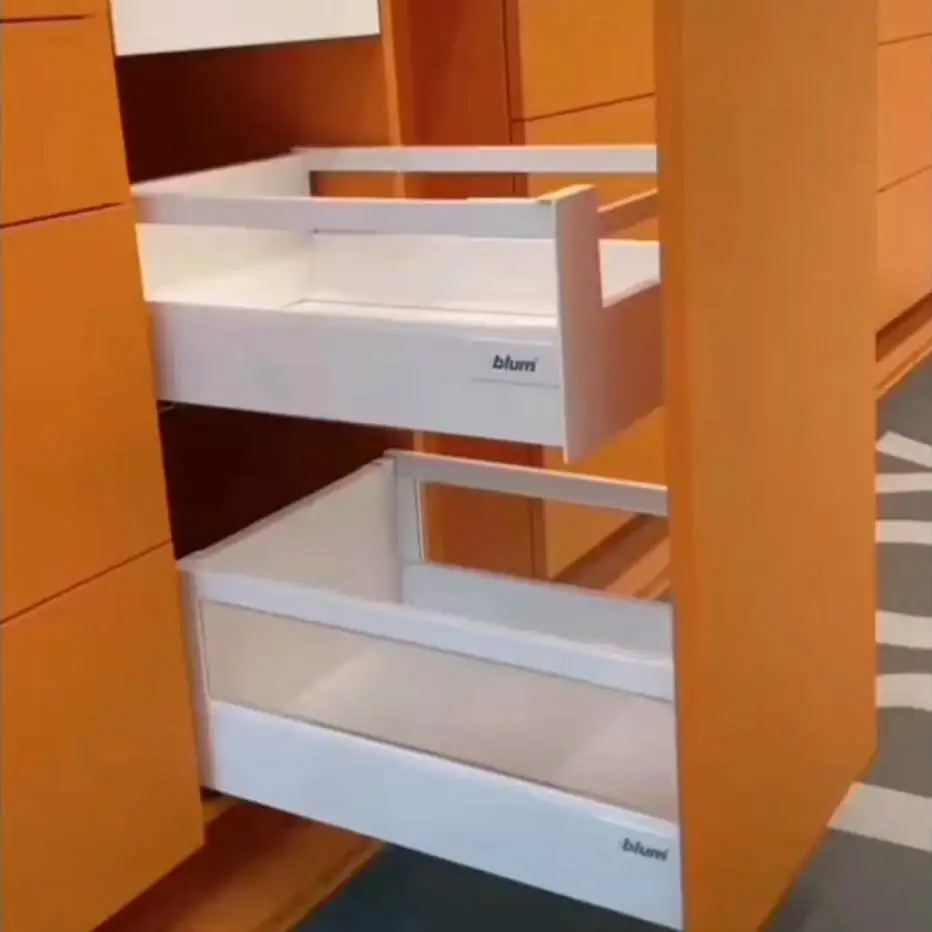 Blum Seasoning Basket Variety Star Square Rod Drawer Damping Buffer Riding Drawer Track Pull Basket Blum Drawer
