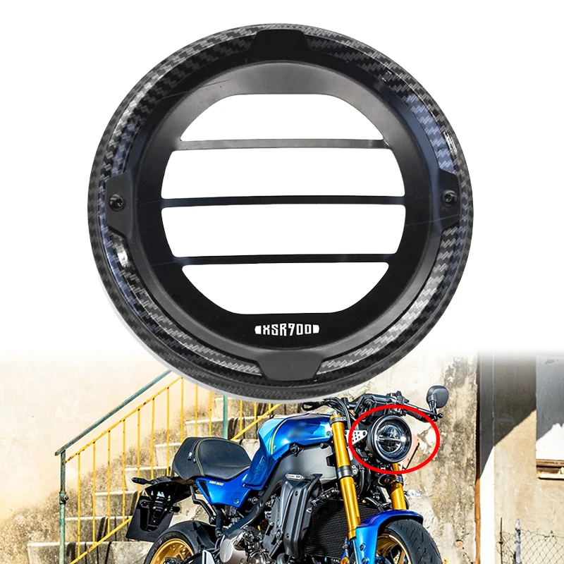 

Подходит для Yamaha XSR900 2022-2023, аксессуары для мотоциклов, защита для фар XSR 900, ремонт запасных частей, крышка для решетки фар