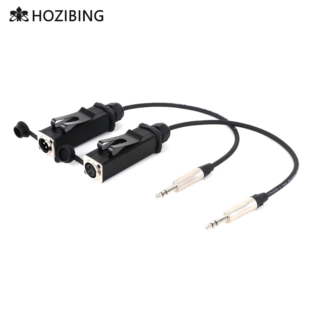 

D Type 3Pin XLR Socket Coupler to 6.35mm 1/4 TRS Stereo Male Plug Balanced MIC Converter Adapter Audio Extension Cable