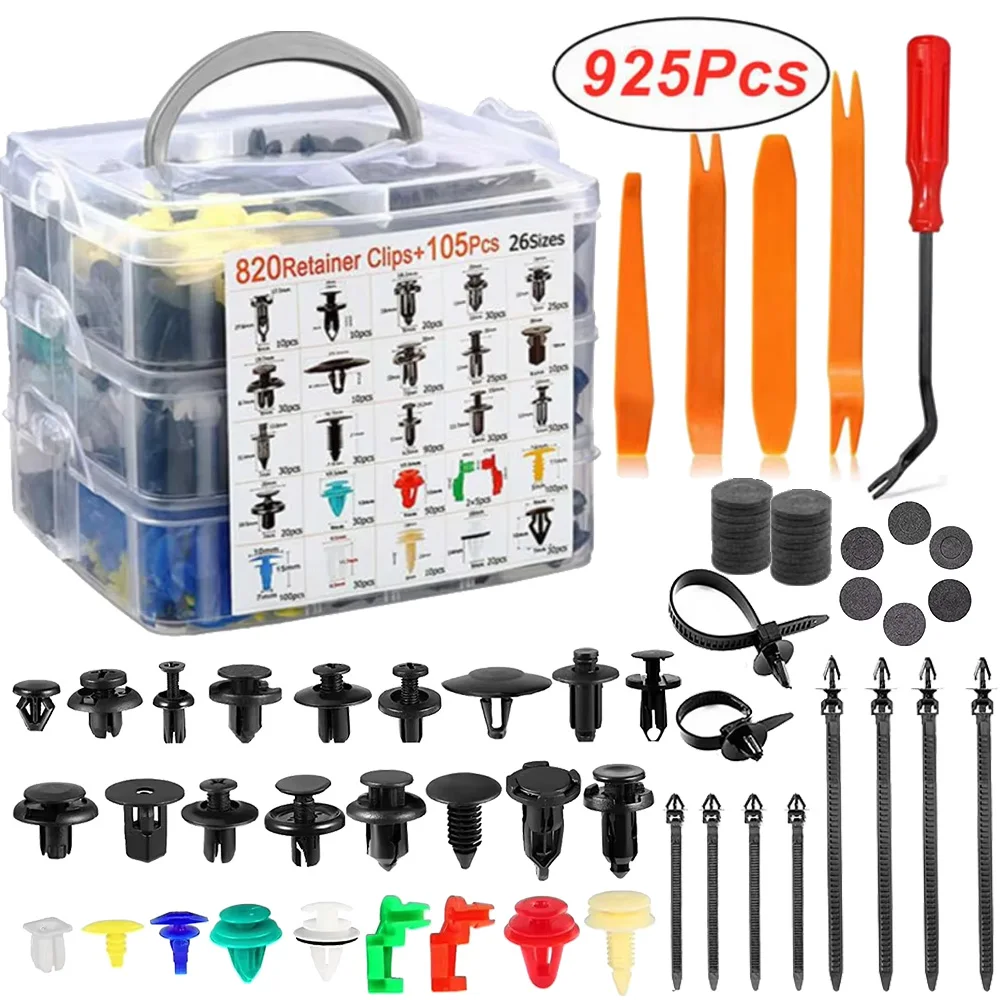 New Car Fastener Clip Kit Fender Rivet Clip Auto Body Push Retainer Pin Rivet Bumper Door Trim Panel Retainer Repair
