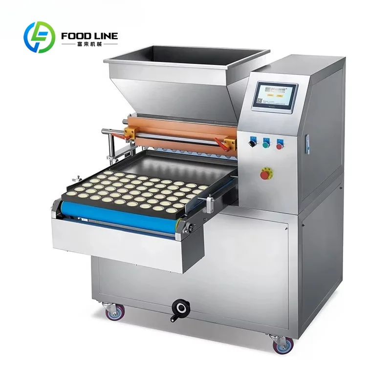 Customized High Quality Filling Roller Adopts PE Super Polymer Round Gear With Touch Screen Cake Filling Machine
