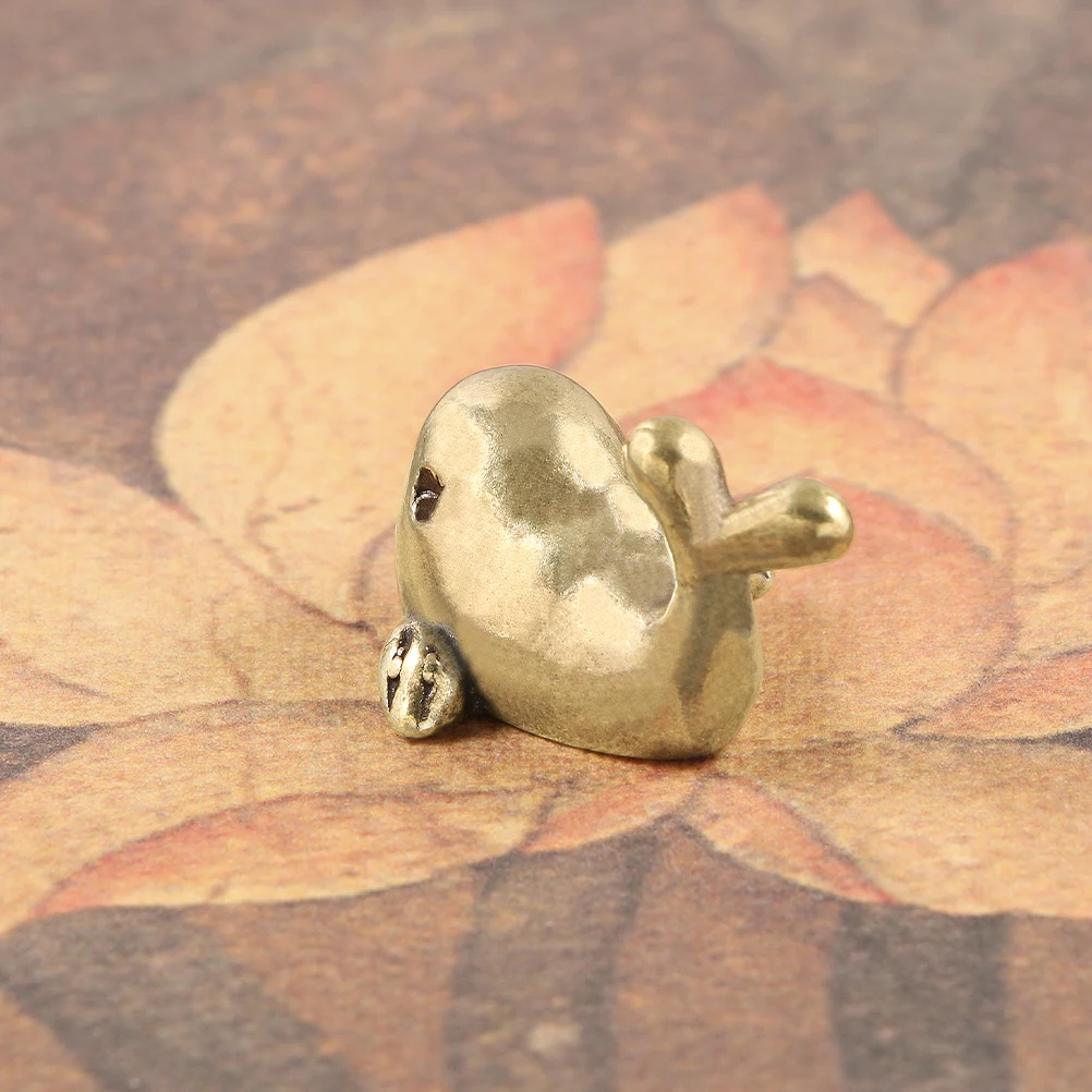 

2 Pcs Dolphin Ornament Animal Figurine Brass Home Decor Play Figurines for Cute Decoration