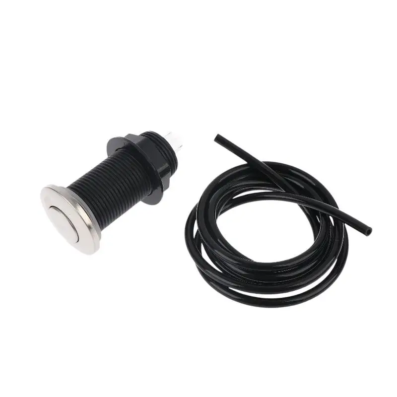 Pneumatic Switch Massage Bathtub Starter Accessories Stainless Steel Button Extended Air Switch For Kitchen Waste Disposer