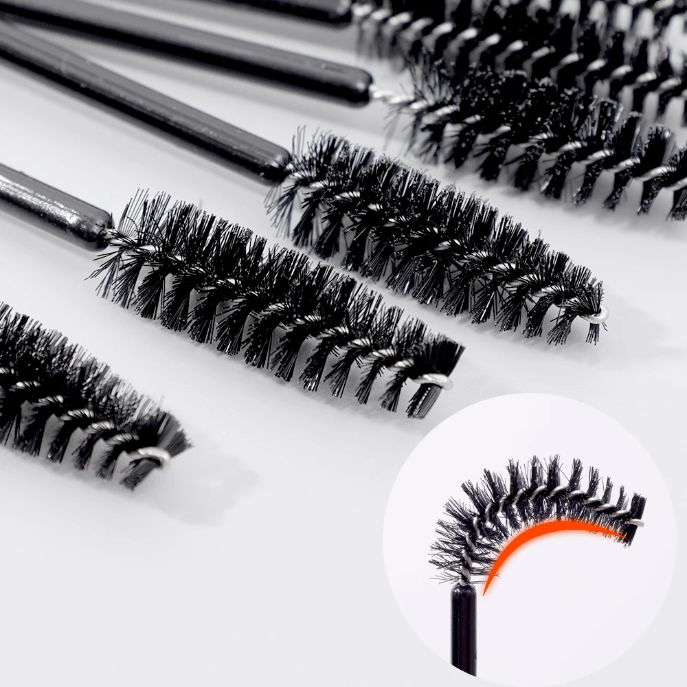 Brosses pour extension de cils, baguettes applicateur de mascara, outils de maquillage cosmétique, 100 pièces