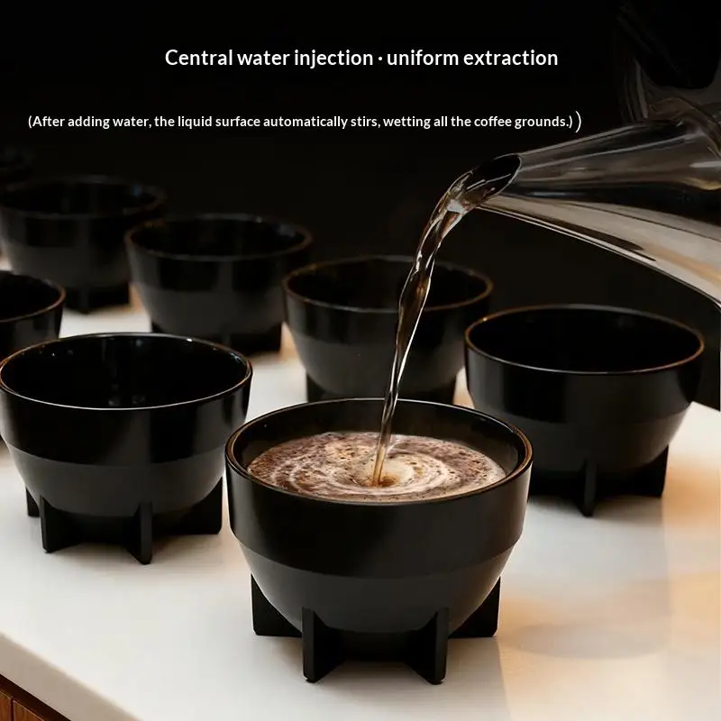 1pcs Coffee Cup Measuring Bowl 200ml 7oz Large Capacity Stackable PP Anti Fall Coffee Evaluation Bowl