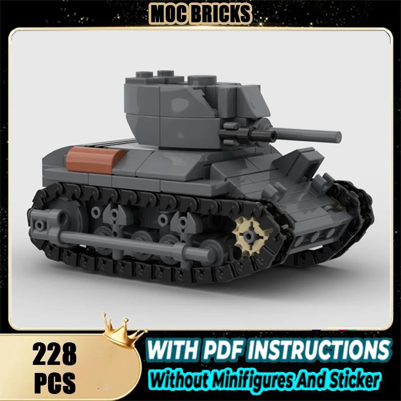 

Exquisite New Product MOC Building Blocks American WWII light tank Technology Modular Children's Toy Gift DIY Assembly Set！