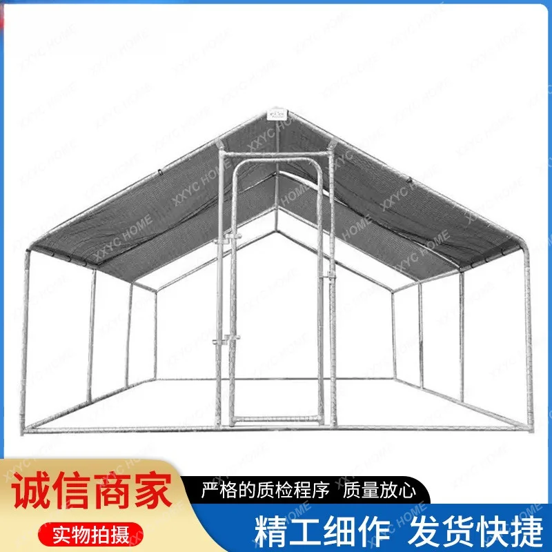 XX chicken shed, extra large poultry rainproof and ventilated large construction shed Solid wood enlarged chicken coop