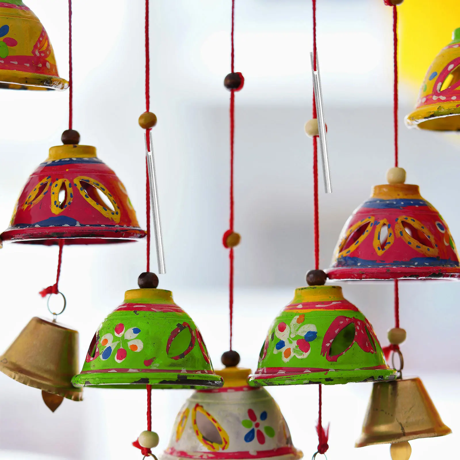 

10Pcs Aluminum Wind Chime Tubes Pre-Drilled Metal Tubes for DIY Wind Chime Making Outdoor Garden Home Decoration