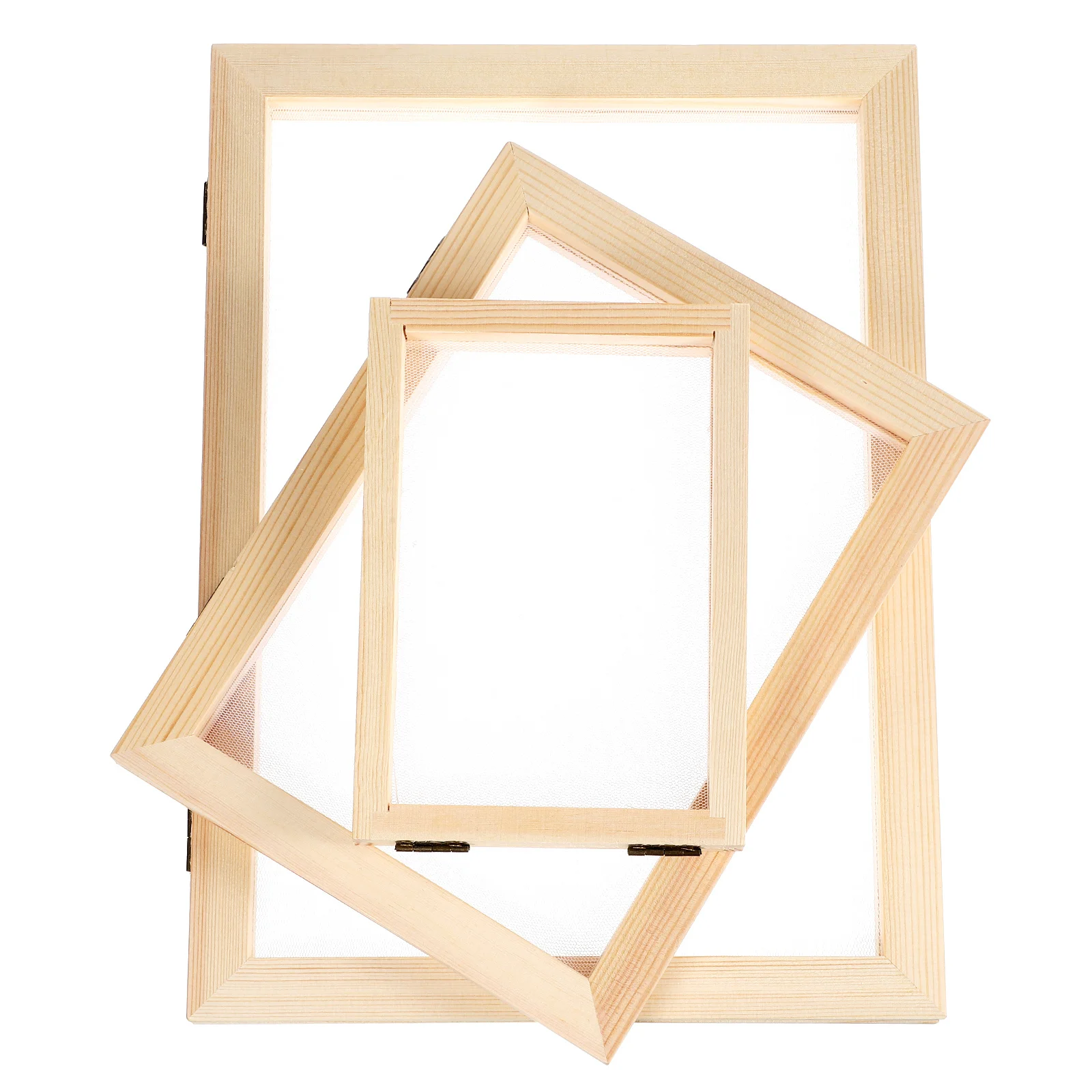 

1Set Handicraft Wooden Frame Paper Making Tool Kit Fine Craftsmanship Long Lasting Mold and Deckle Paper Making Screen