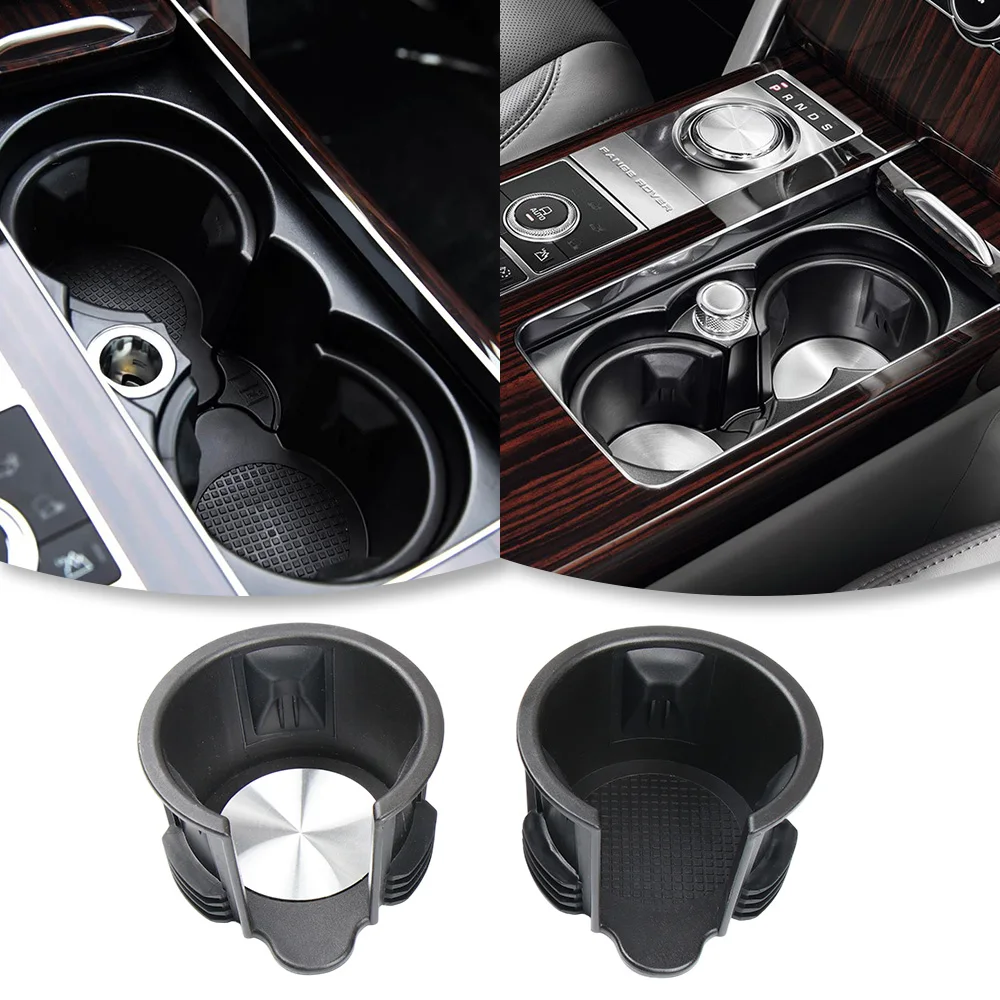 Car Center Console Cup Holder Insert Beverage Holder LR087454 For Land Rover L322 L405 LR3 LR4 Range Rover Sport Discovery 4/5