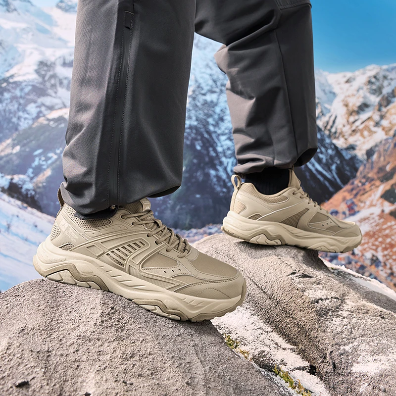 Xtep Классическая походная Уличная обувь для мужчин 2024 зимняя износостойкая спортивная обувь устойчивые удобные кроссовки 976419170018