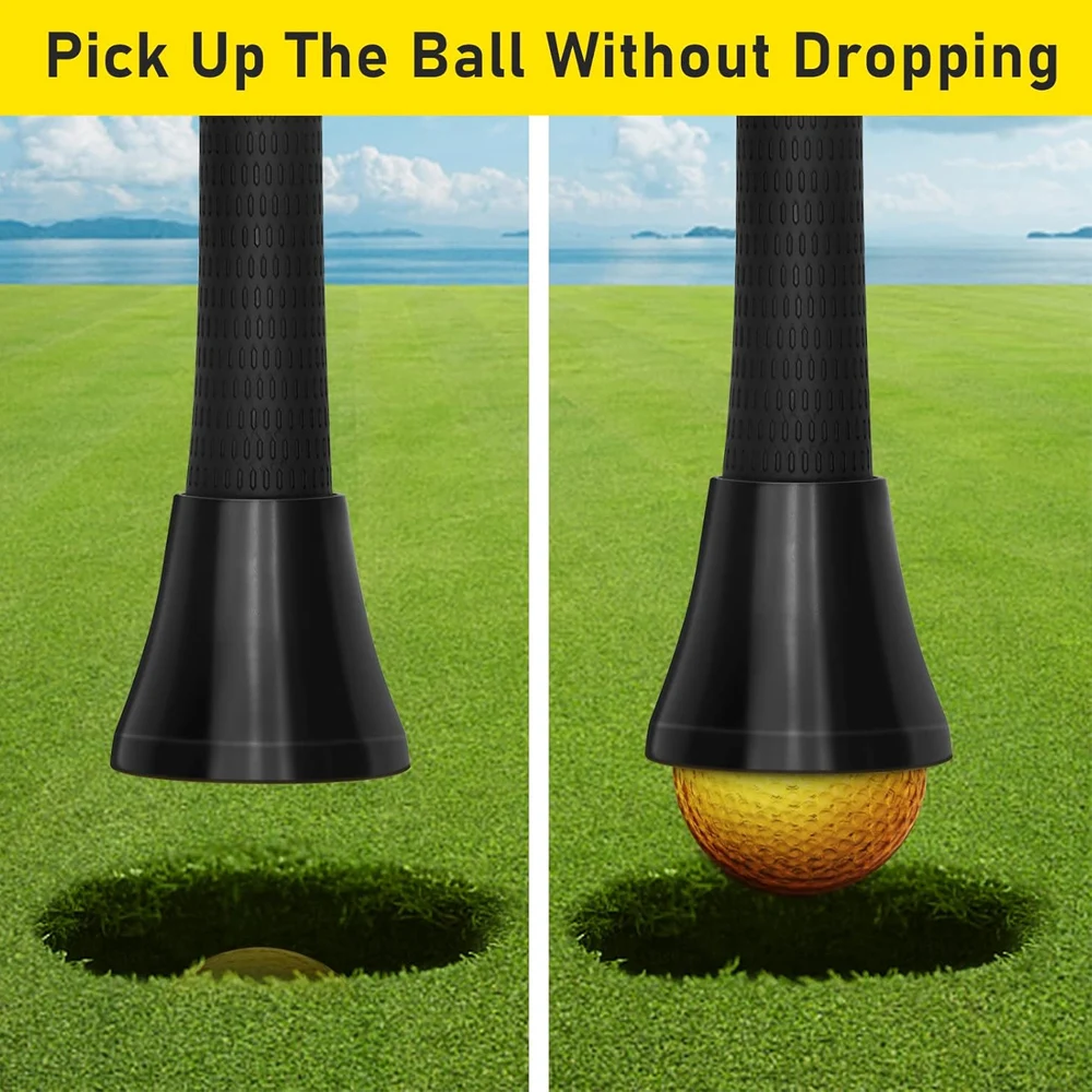 1Pcs Golf Ball Retriever Golf Ball Putter Picker Grip Pick Up Tool,Putter Ball Pick up, Golf Ball Retrievers Pick Up Tool