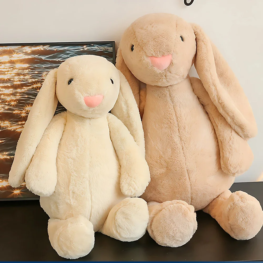 1/2PCS Plush Bunny Doll Children's Sleepy Soothing Doll Rabbit Dolls Shy Pink Rabbit Doll Children Gift Bedroom Plush Ornament