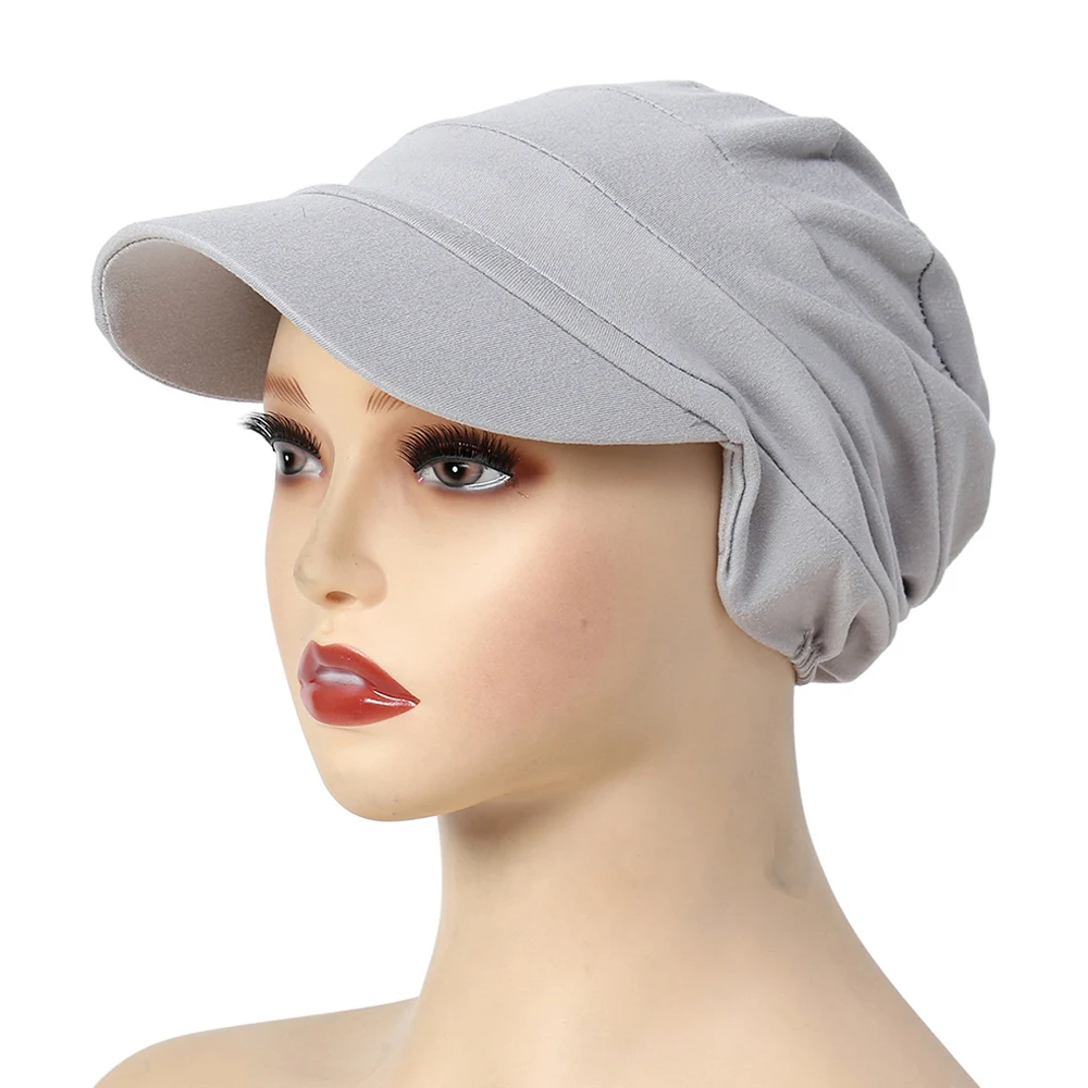 Short Brim Earflap Visor Hat Foldable Warm Casual Women Autumn Winter Spring Daily Travel Cap Outdoor Sports Travel Sunhat