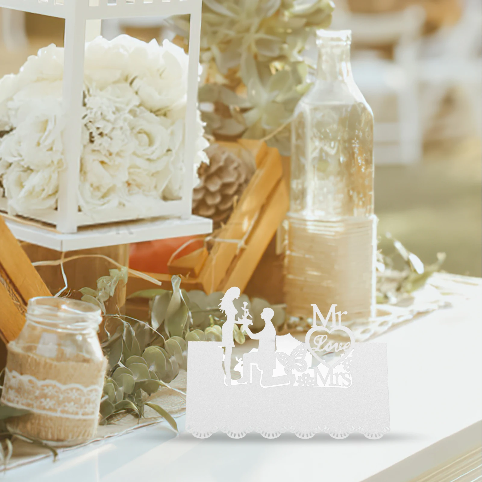 100 ชิ้นการ์ดสถานที่จัดงานแต่งงาน Elegant กระดาษเต็นท์ตารางที่นั่งชื่อหมายเลขการ์ดสําหรับธีมคลาสสิกจัดเลี้ยงแผนกต้อนรับงานปาร์ตี้