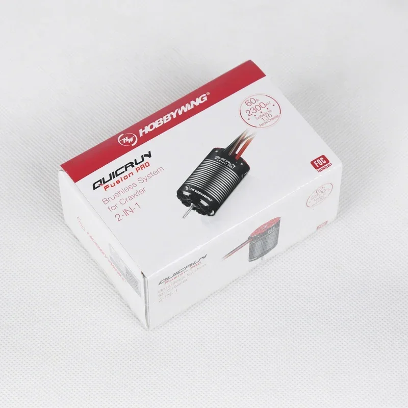 HOBBYWING QUICRUN Fusion PRO Motore Brushless 2-IN-1 ESC Integrato - 60A 2300KV per 1/8 1/10 RC Modello di Controllo Remoto Auto Crawler