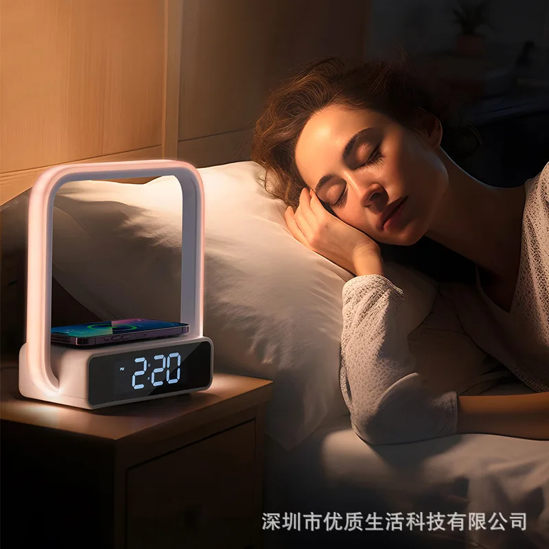 High definition clock night light, bedroom sleep light