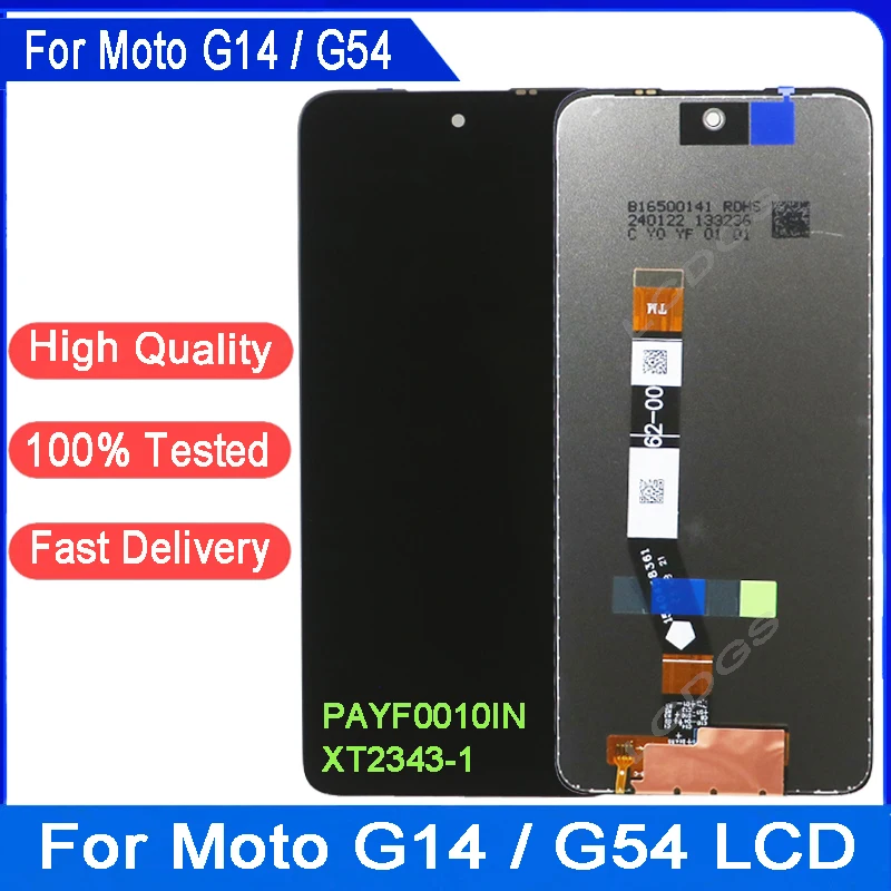 6,5 'для Motorola Moto G14 PAYF0010IN ЖК-дисплей с дигитайзером сенсорного экрана в сборе для Moto G54 XT-2343-1 ЖК-дисплей 6,5 'для Motorola Moto G14 PAYF0010IN ЖК-дисплей с дигитайзером сенсорного экрана в сборе для Moto G54 XT-2343-1 ЖК-дисплей