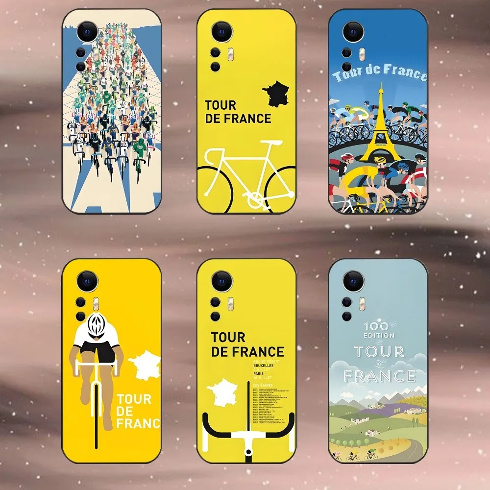 

Tour De France Bicycle Phone Case For Xiaomi 11 Redmi Note 11 5G 8T 9A 9 10T Note8Pro Note9 12SUltra Black Case