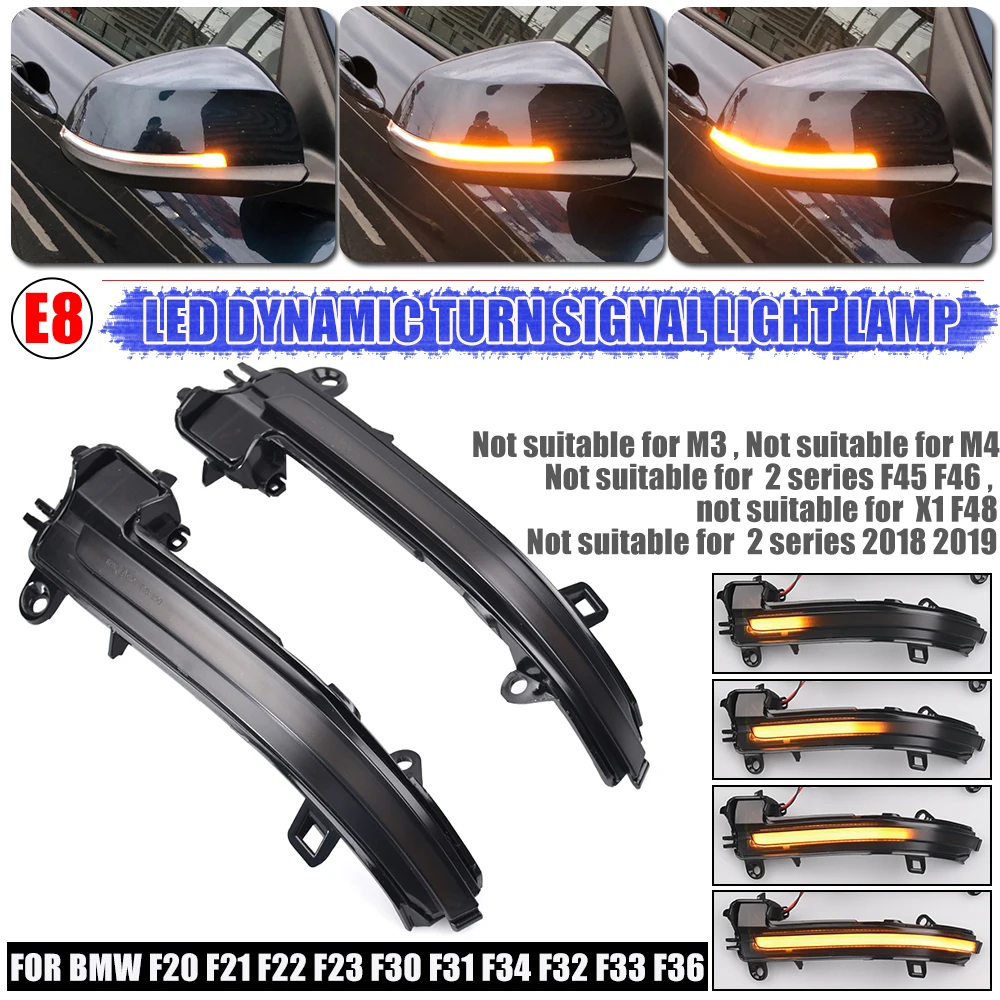 LED Dynamischer Blinker Seitenspiegel Sequenzielles Licht für BMW 1 2 3 4 Serie F20 F21 F22 F23 F30 F31 F32 F33 F34 X1 E84 I3 – Detail 15