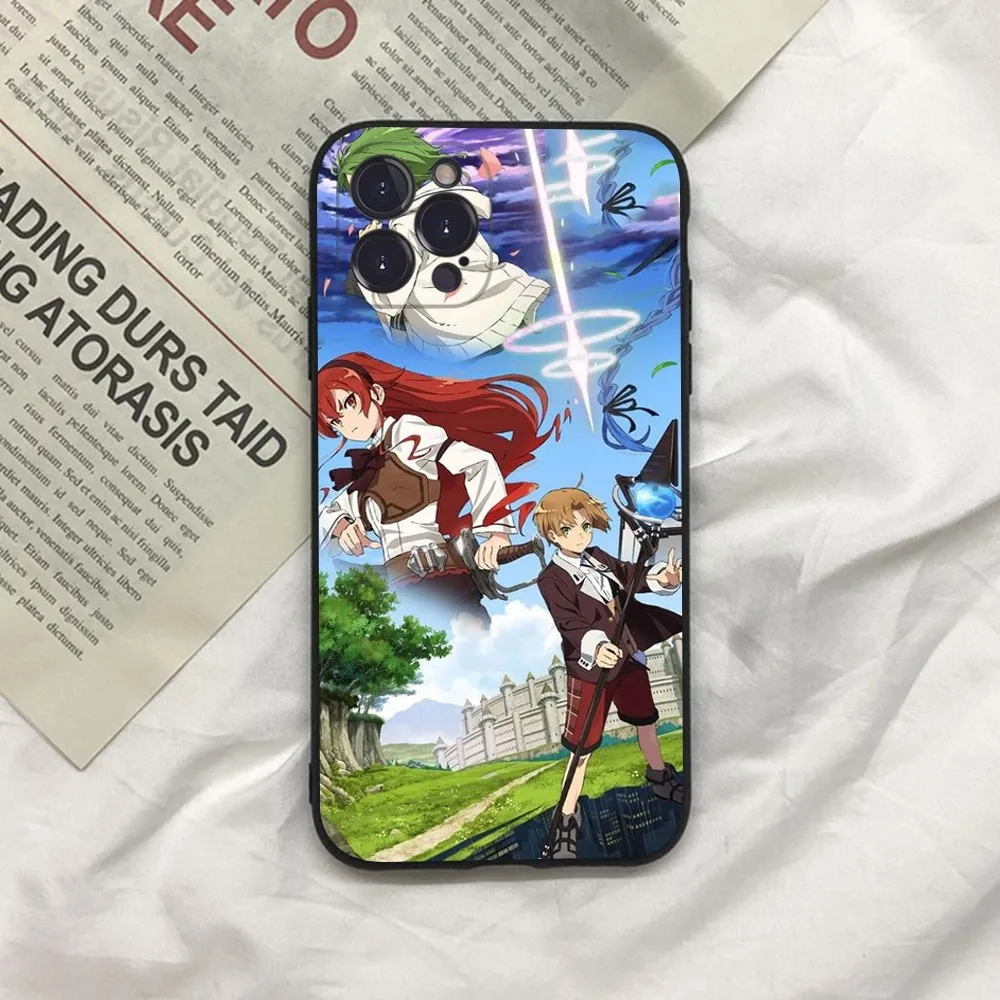 Jobless Reincarnation anime Phone Case Silicone Soft For 15 iphone 14 13 12 11 Pro Mini XS MAX 8 7 6 Plus X 2020 XR Shell