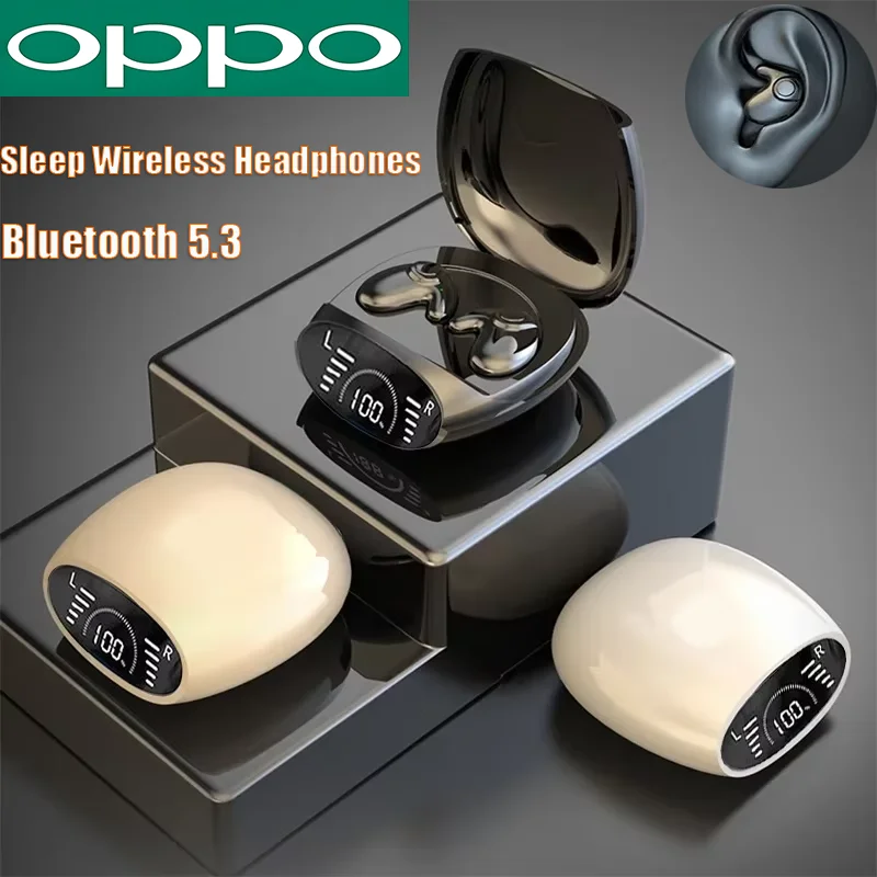 OPPO Bluetooth 5.3 Earphones Mini Noise cancelling Sports Running Earphones Life Waterproof Gaming Music In Ear Earphones