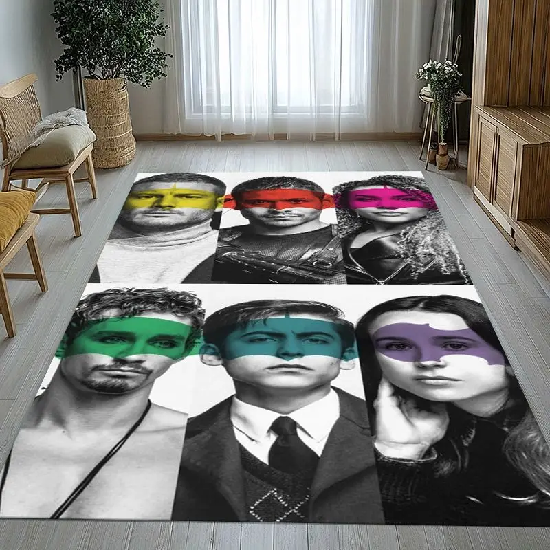 The Umbrella Academy TV Living Room Non-Slip Area Rug Soft Carpet for Bedroom Kids Playroom Sofa,Home Decor Doormat Gift