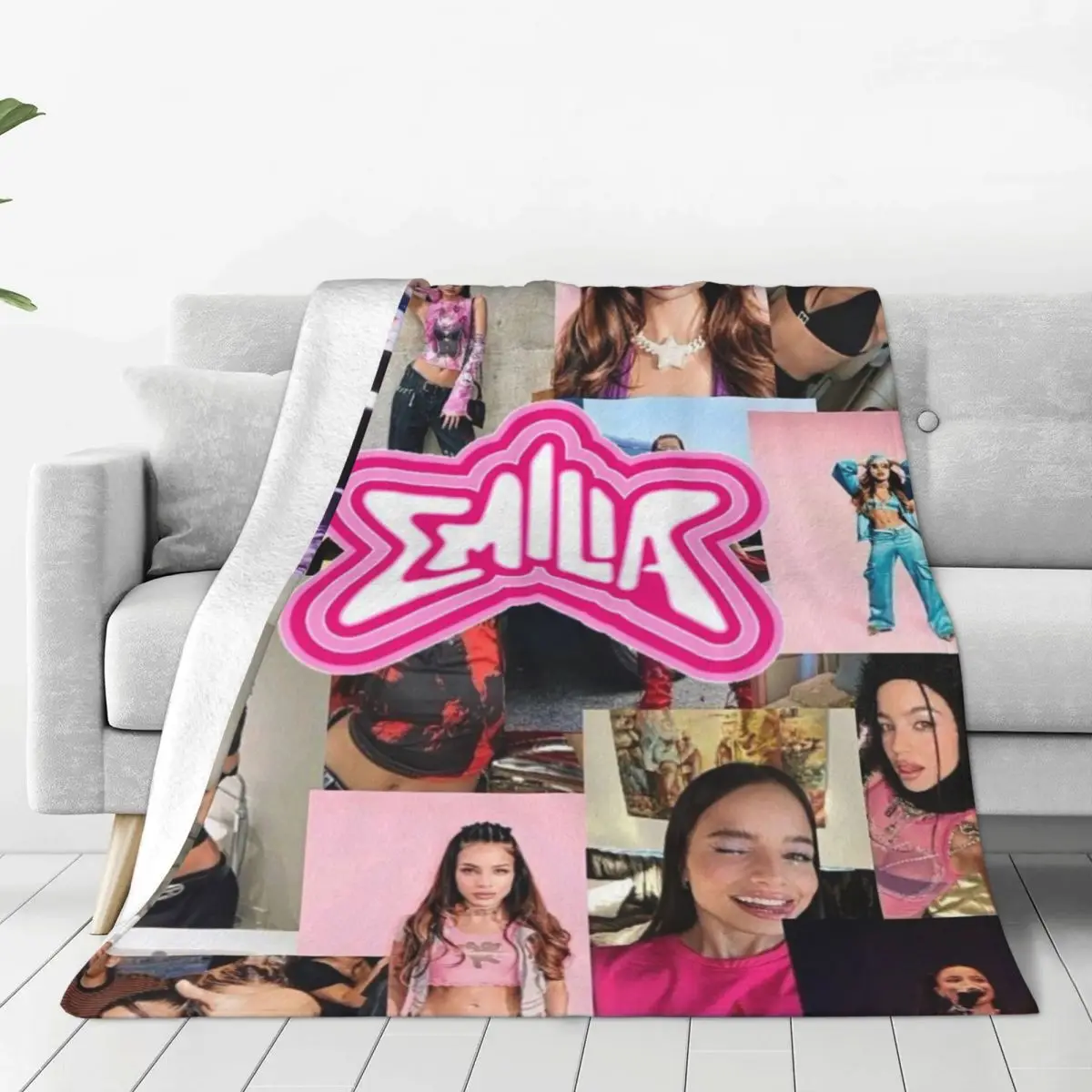 Singer Emilia Mernes Blanket Sofa Bedroom Bed Home Office Nap Blanket Car Travel Picnic Blankets Gift