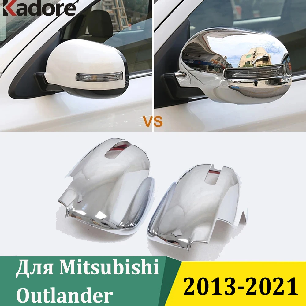 

Для Mitsubishi Outlander 2013 2014 2015 2016 2017 2018-2021 крышка зеркала заднего вида на боковую дверь хромированная отделка внешние аксессуары автомобиля