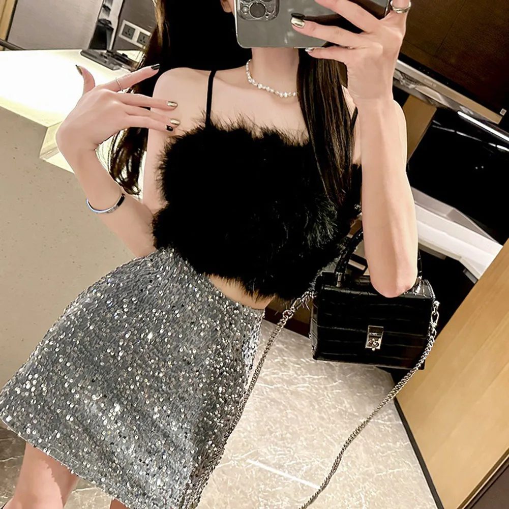 المرأة مثير تنورة ضئيلة ملابس للنادي تنورة خط 2024 تنورة نسائية العلامة التجارية الجديدة حالة نادي الملابس طول منتظم