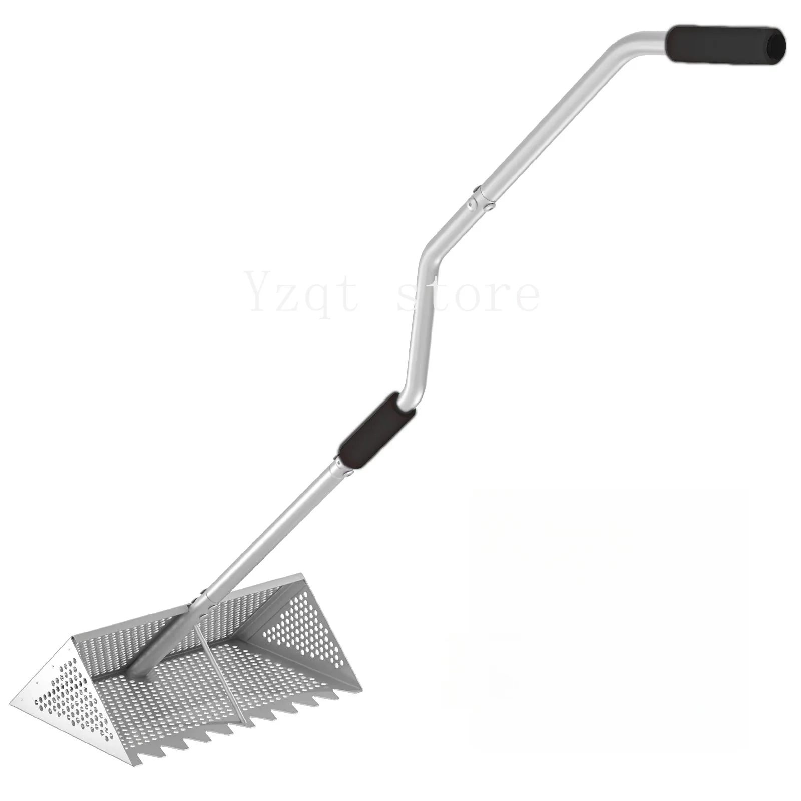 Cross-border new stainless steel sand screen Foldable beach shark tooth screen, sand crab trap