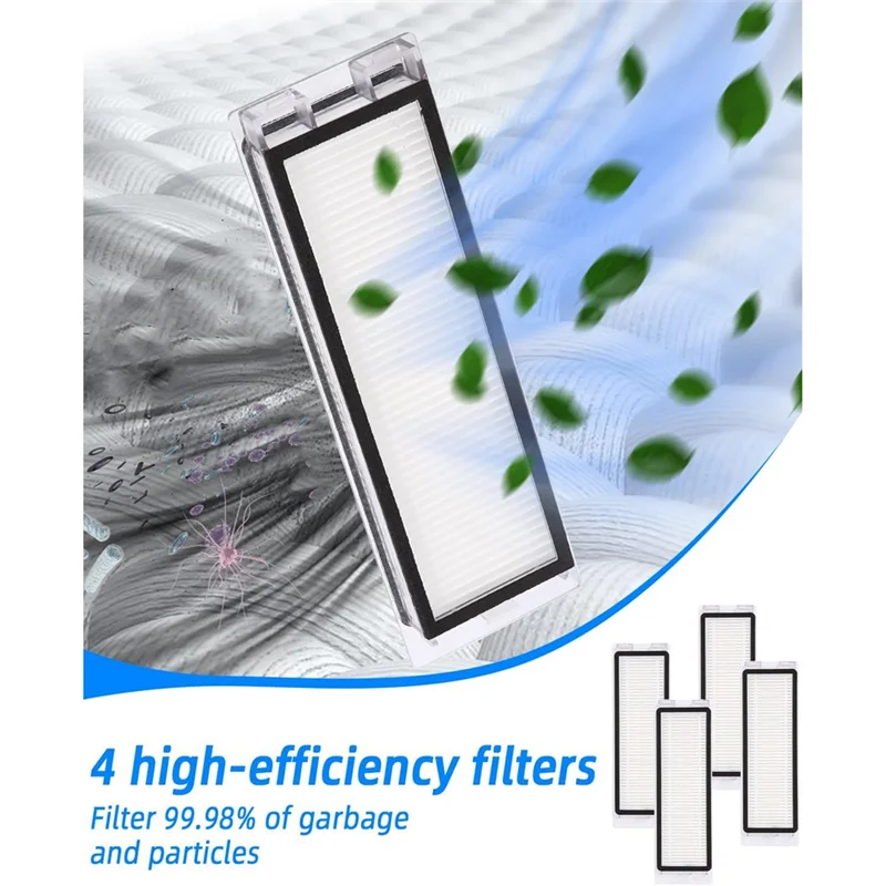 로보락 Q 레보 프로/Q 레보 S/Q 레보 맥스V 로봇 청소기 부품 메인 사이드 브러시 헤파 필터 물걸레 천 먼지 봉투 (AGOUP)