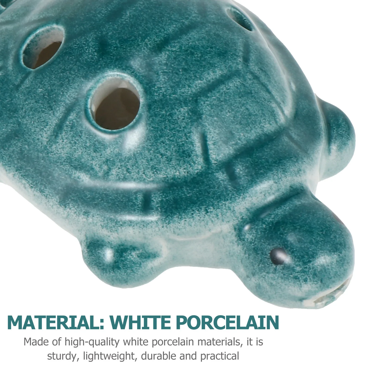 

1Set White Porcelain Turtle Shape Ocarina Flute Portable Lightweight Beginner Students Instrument Fine Workmanship Smooth