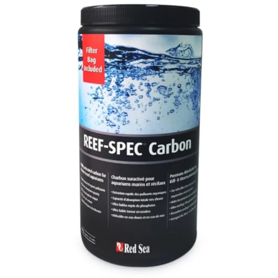

Активированный уголь Reef Spec Aquarium Carbon 2000 мл для морских и пресноводных аквариумов: устраняет токсины и запахи, обеспечивает кристально чистую воду