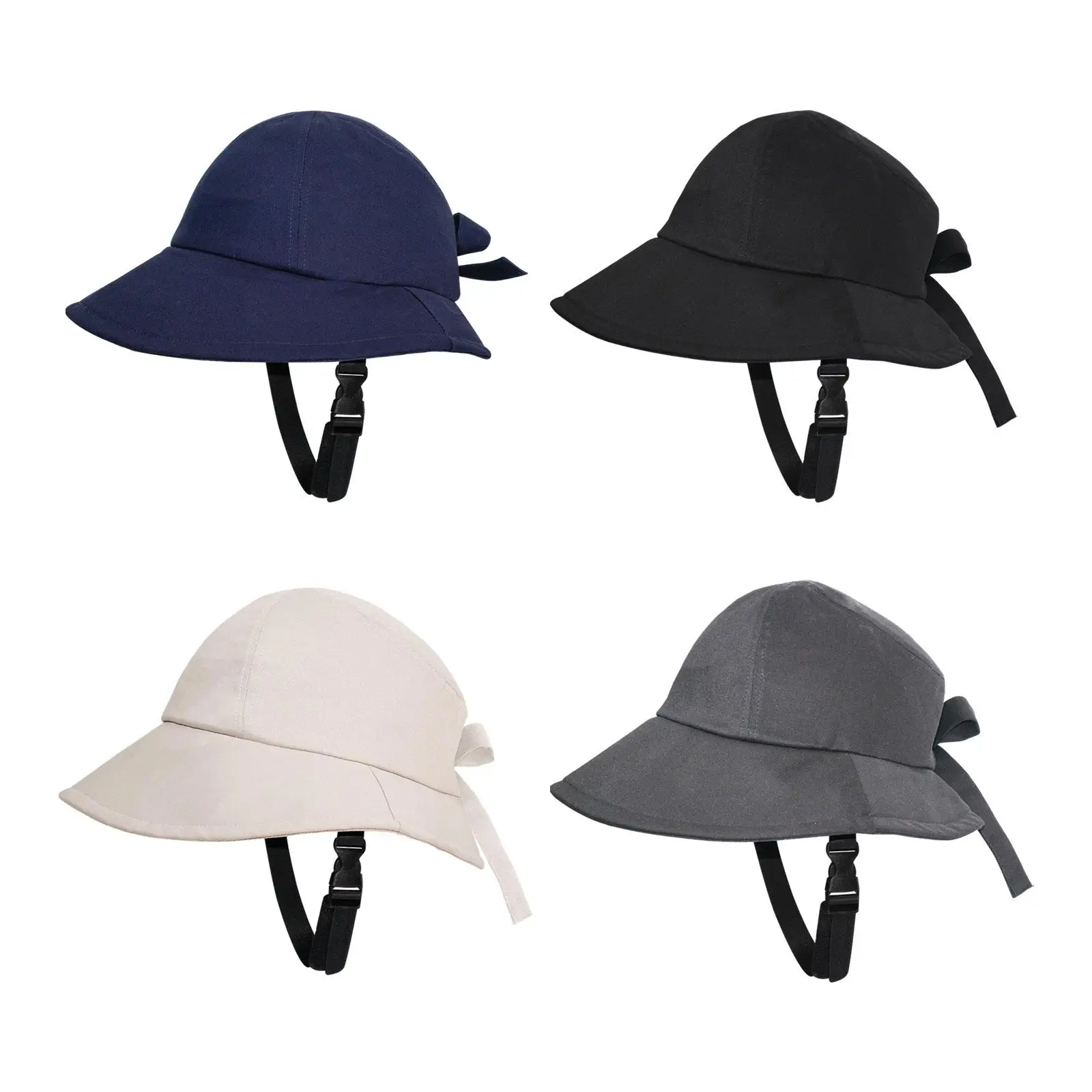 

Women Bucket Hat Packable Foldable Adjustable Chin Strap Breathable Beach Cap Lightweight Casual Sun Hat Sunhat for Gardening