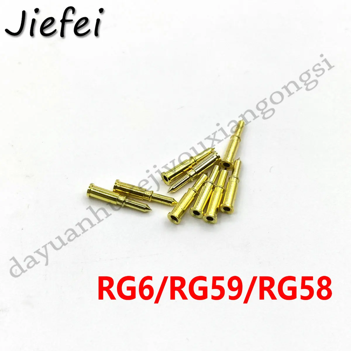 10Pcs BNC Male pin for BNC RG6 RG59 RG58 Coax Coaxial adapter connector