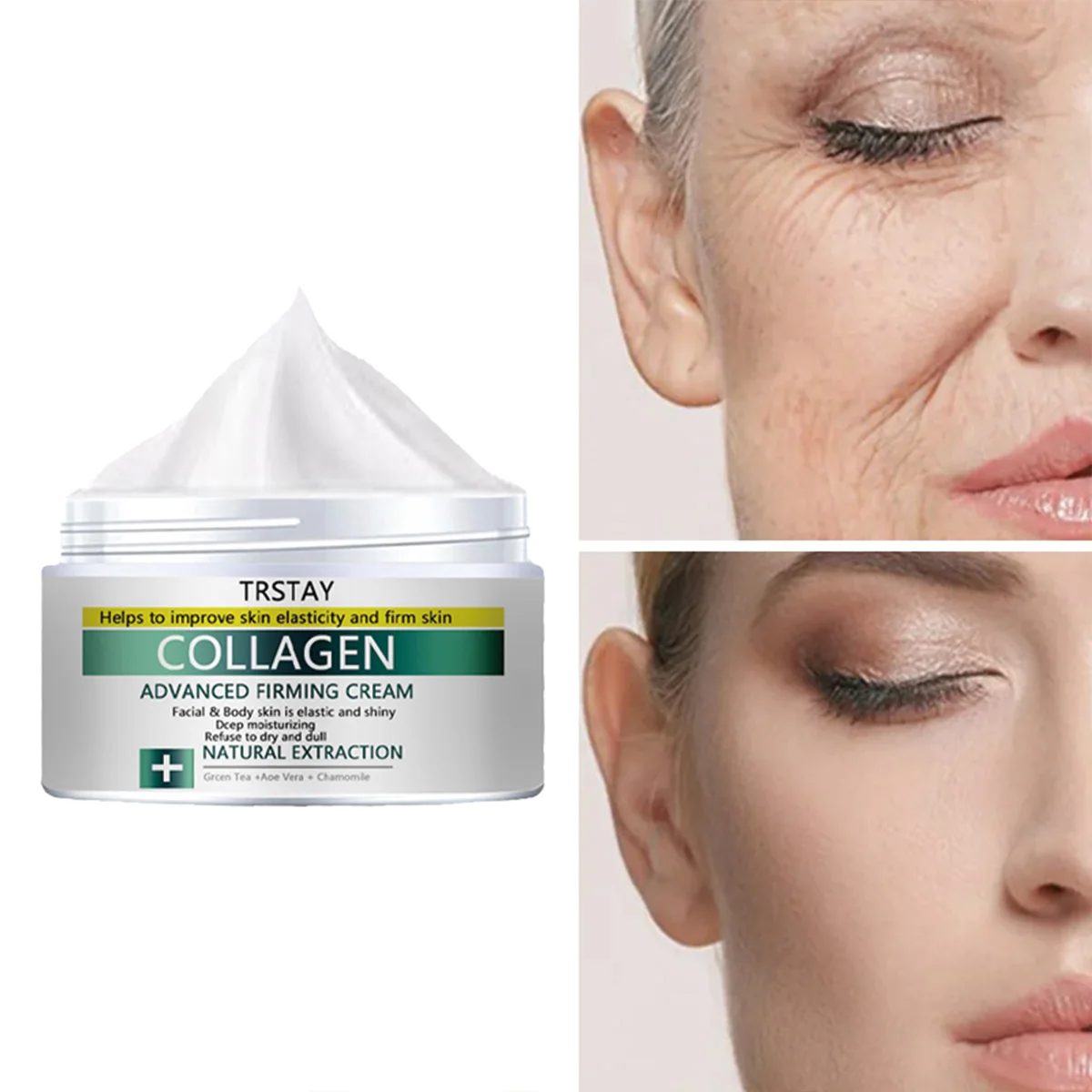 

TRSTAY Collagen Advanced Укрепляющий крем для ухода за кожей Крем для лица улучшает эластичность и сияние