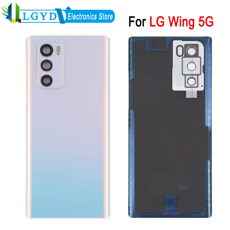 Original Back Battery Cover For LG Wing 5G LMF100N LM-F100N LM-F100V LM-F100 Phone Rear Cover Spare Part Replacement