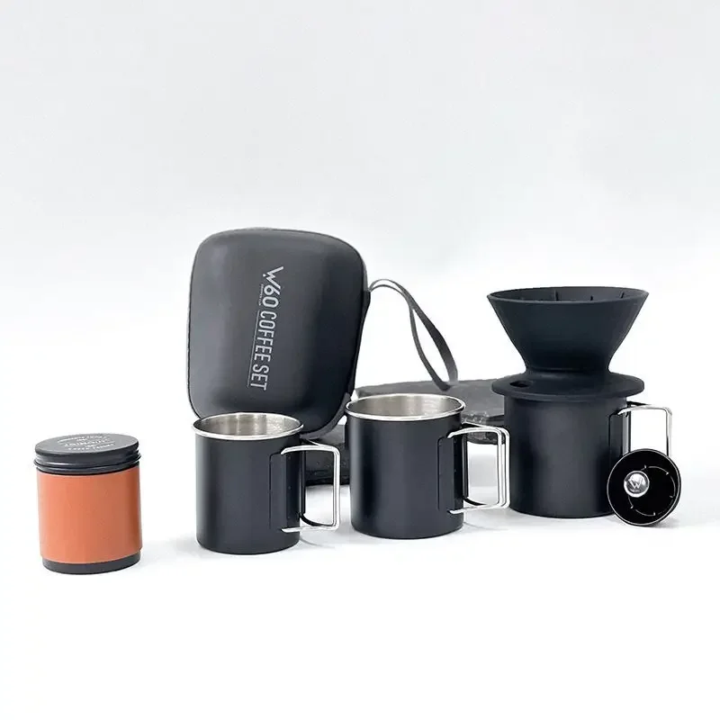 

Portable Silicone Filter Cup Entry-level Combination Travel Handmade Coffee Set Outdoor Car Camping