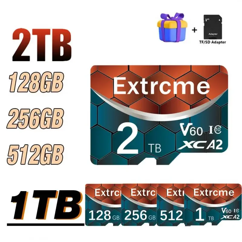 การ์ดความจำความเร็วสูง2TB 1TB 512GB 256GB 128GB Class 10 Micro TF SD Card 1TB SD การ์ดความจำสำหรับ Nintendo Switch โทรศัพท์/Ps4