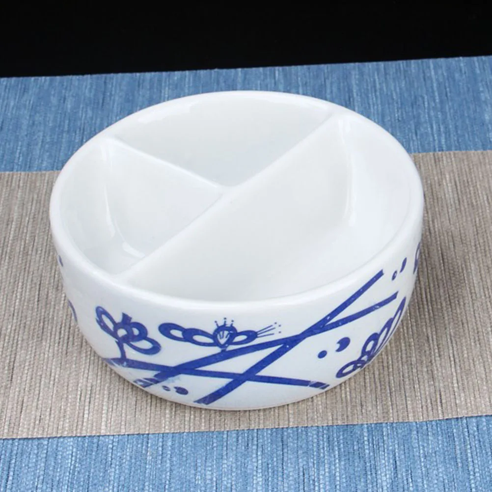 1Pcs Ceramic Mixing Palette with Flower Pattern Smooth Surface Easy Clean for Watercolor Acrylic Oil Painting Color Mixer Tool